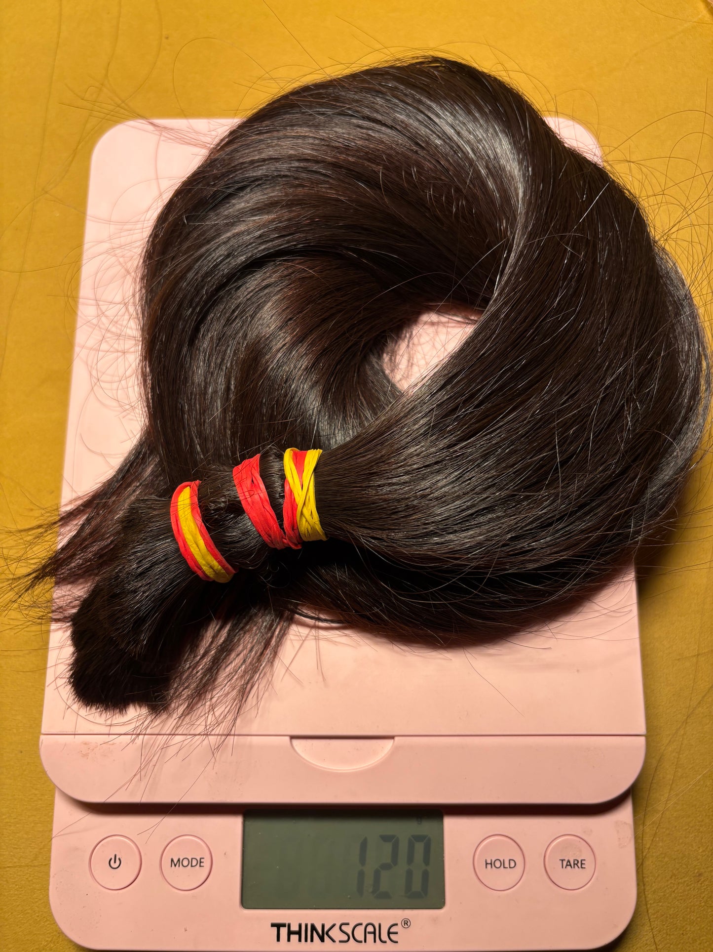 Raw Filipino Freshly cut donor single ponytail