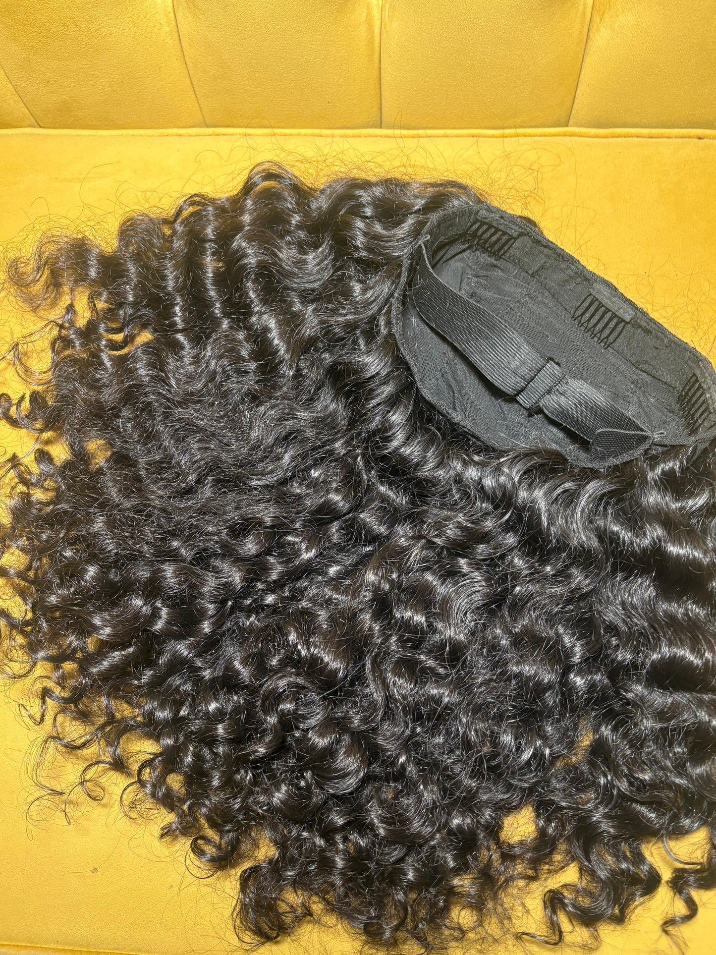 RAW INDIAN DEEP CURLY HALF WIG
