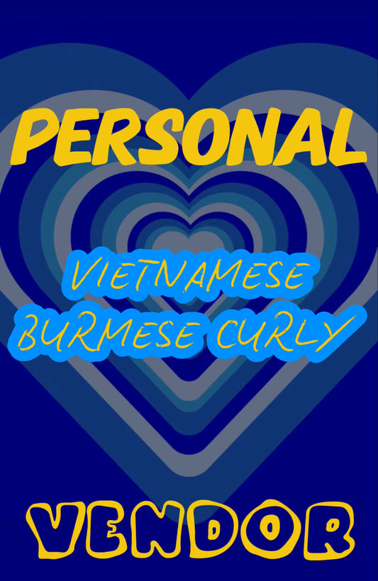 Personal Vietnamese Burmese curly vendor