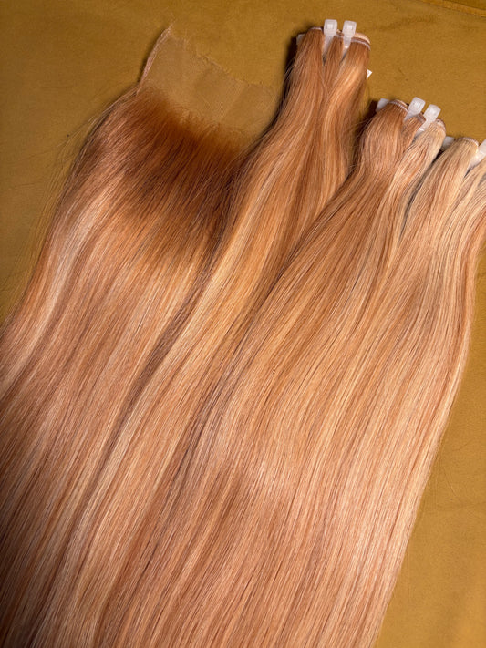 Honey drip HD lace Closure & Frontal