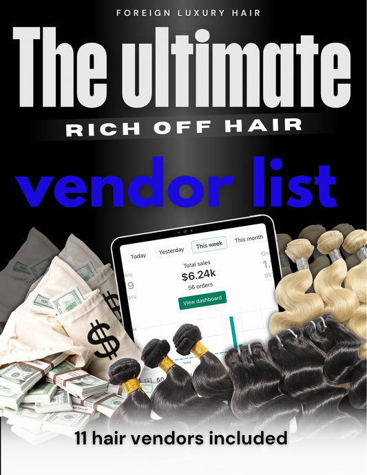 The ultimate vendor list