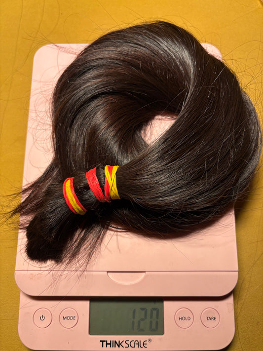 Raw Filipino Freshly cut donor single ponytail